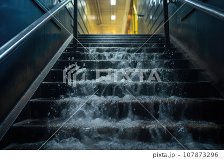Rescue Operation in Flooded Subway Station Rescue Operation in Flooded Subway Station 107873296