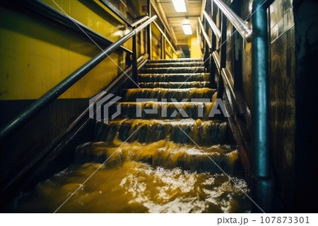 Rain-Drenched Subway Station Escalates Crisis Rain-Drenched Subway Station Escalates Crisis 107873301