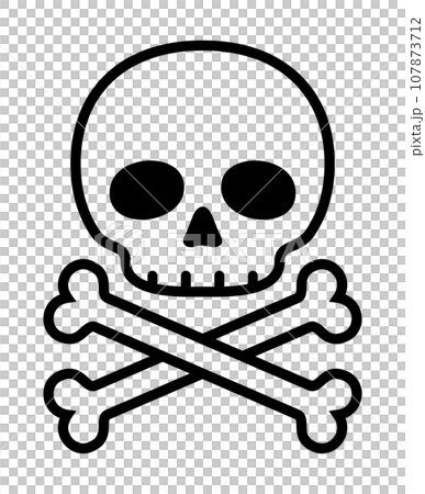 skeleton and bones symbol 107873712