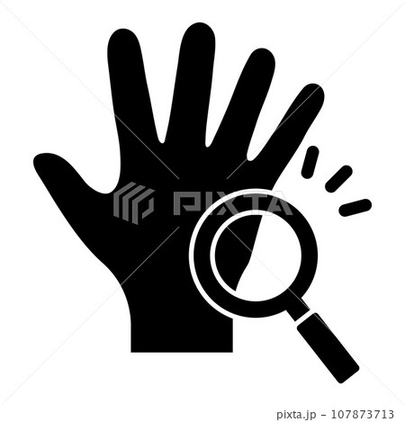 手相をルーペで見る 107873713