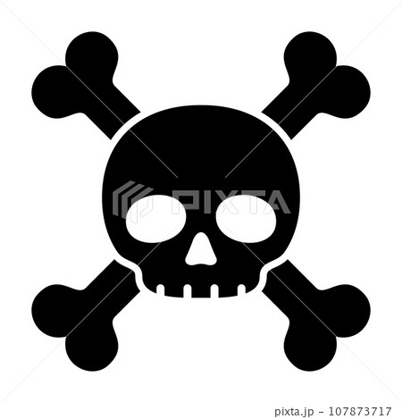 骸骨と骨のシンボル 骸骨と骨のシンボル 107873717