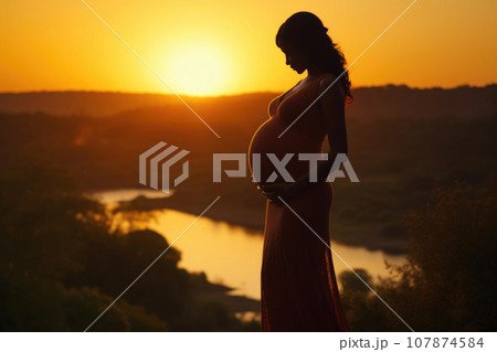 Pregnant Serenity: Embracing Life's Beauty 107874584