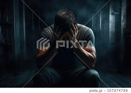 The Weight of Sorrow: A Soul in Agony 107874789