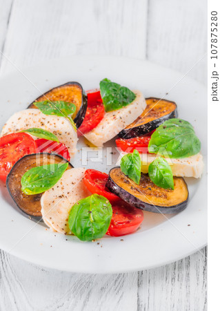 Eggplant Caprese Salad Eggplant Caprese Salad 107875280