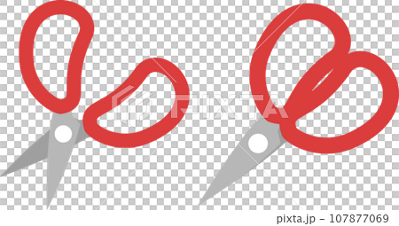 園芸ハサミのシンプルなアイコンイラスト 107877069