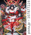 クリスマス　イラスト　サンタコス　コスプレ　美女　Xmas　イルミネーション　Chiristmas 107877228
