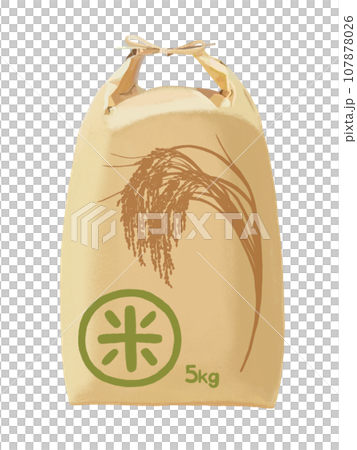 Rice bag (rice ear pattern) 5kg Rice bag (rice ear pattern) 5kg 107878026