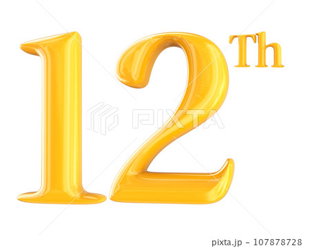 Number 3D Render 107878728