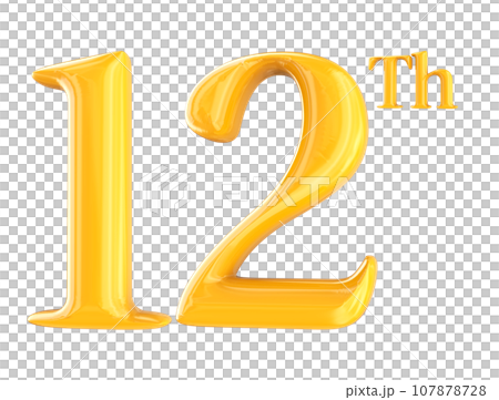 Number 3D Render 107878728