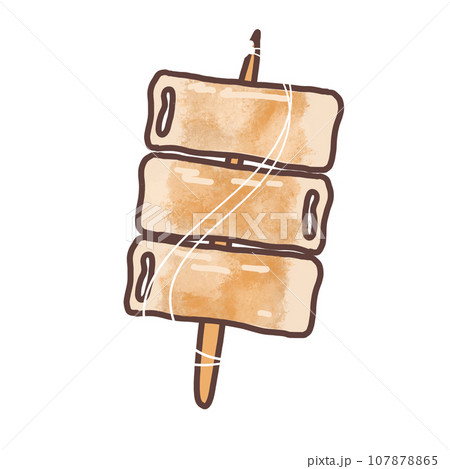 Oden cartoon, cute doodle Oden cartoon, cute doodle 107878865