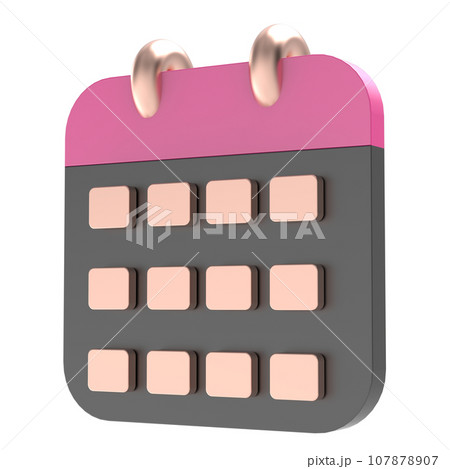 Calendar 3D Render 107878907