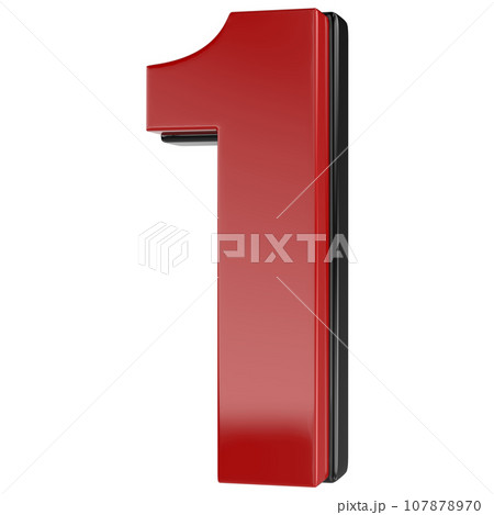 golden number sign made of inflatable balloon on white 107878970