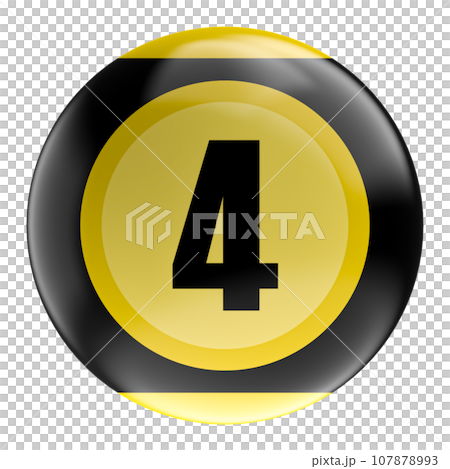 golden number sign made of inflatable balloon on white 107878993