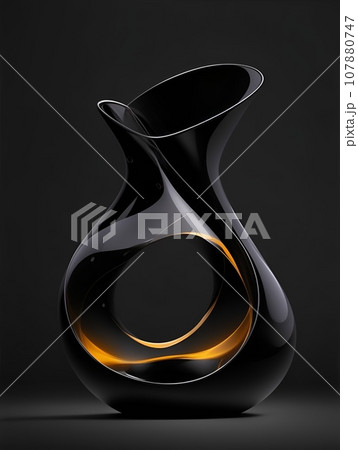 幾何学的で抽象的な形状のカラフルな花瓶のイラストのイラスト素材 [107880747] - PIXTA