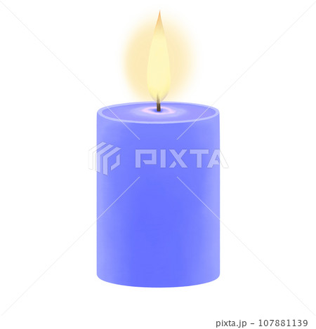 リアルなキャンドルのイラスト リアルなキャンドルのイラスト 107881139