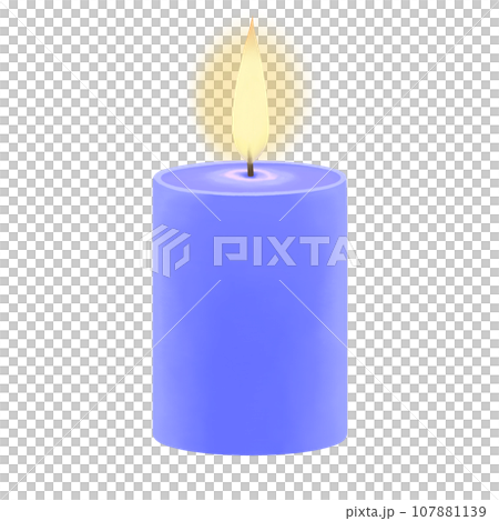 リアルなキャンドルのイラスト リアルなキャンドルのイラスト 107881139