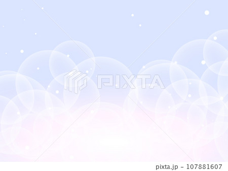 青系パステルの光キラキラ背景 107881607