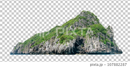 beautiful Island isolated 107882287