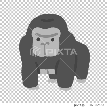 Cute gorilla illustration Cute gorilla illustration 107882484