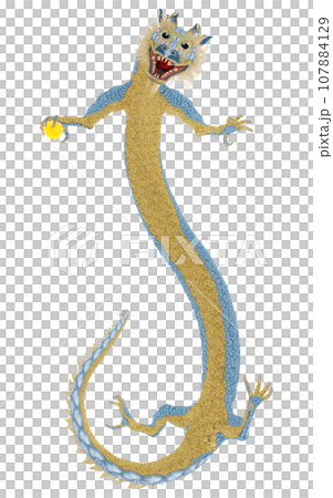Realistic dragon illustration Realistic dragon illustration 107884129