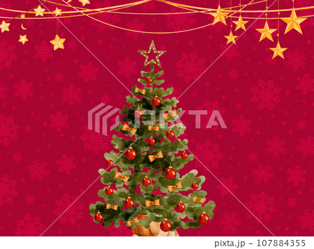 クリスマスのイメージ背景7-1~バリエーションございます~　長方形 107884355