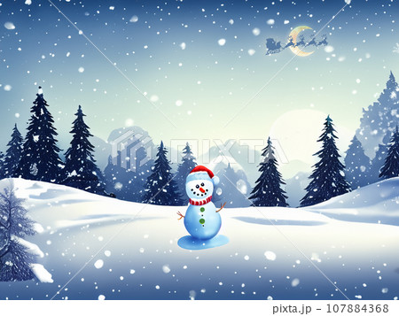 クリスマスのイメージ背景4-2~バリエーションございます~　長方形 107884368