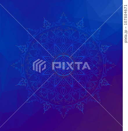 Colorful card with mandala. Colorful card with mandala. 107884671