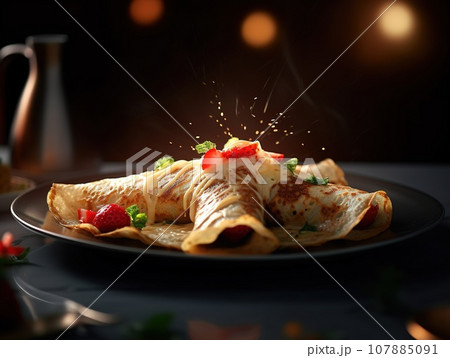 Very delicious and appetizing foods with blurred background Very delicious and appetizing foods with blurred background 107885091
