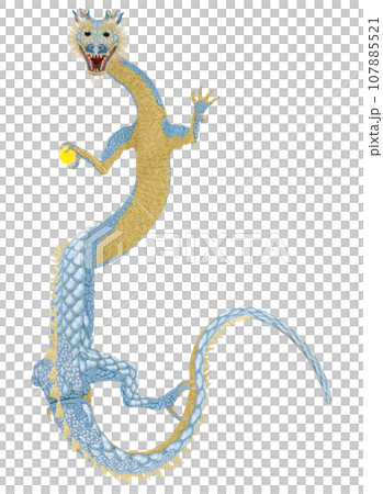 Realistic dragon illustration 107885521