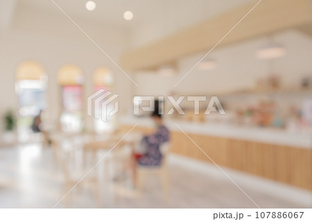 Coffee shop or cafe restaurant interior blur for background Coffee shop or cafe restaurant interior blur for background 107886067