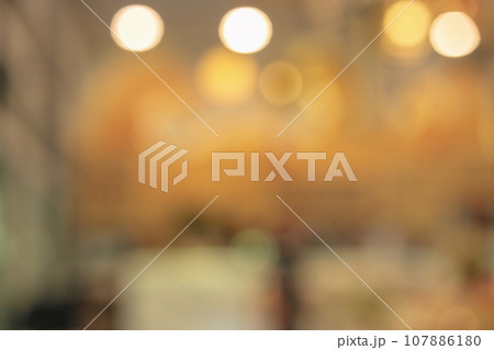 coffee shop cafe restaurant with abstract bokeh lights blur background coffee shop cafe restaurant with abstract bokeh lights blur background 107886180
