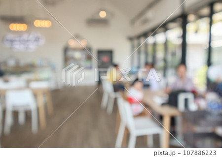 cafe restaurant interior blur for background cafe restaurant interior blur for background 107886223