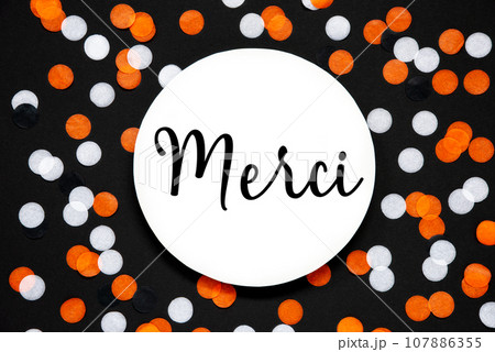 Autumn and Halloween Background With Text Merci Autumn and Halloween Background With Text Merci 107886355