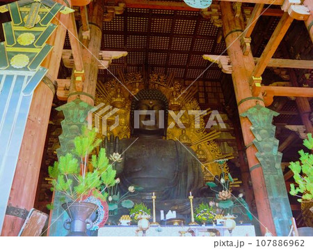 東大寺、奈良の大仏 107886962