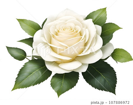 秋バラ、アイスバーグ　 107886972