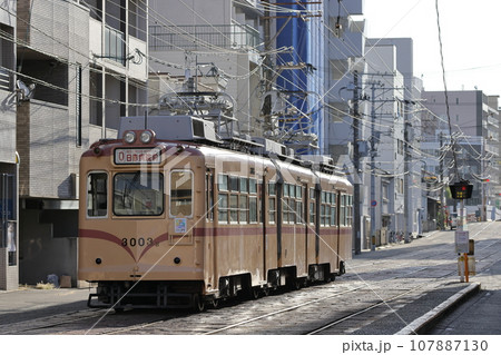 広島電鉄 路面電車 34  3000形 3003号　天満町 107887130