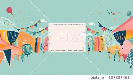 Blank cute frame template background Blank cute frame template background 107887461