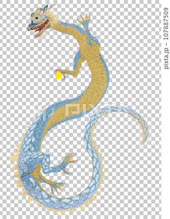Realistic dragon illustration Realistic dragon illustration 107887509