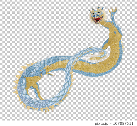 Realistic dragon illustration Realistic dragon illustration 107887511
