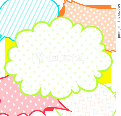 背景素材_漫画_カラフル 107887789