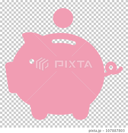 Pig moneybox icon Pig moneybox icon 107887803