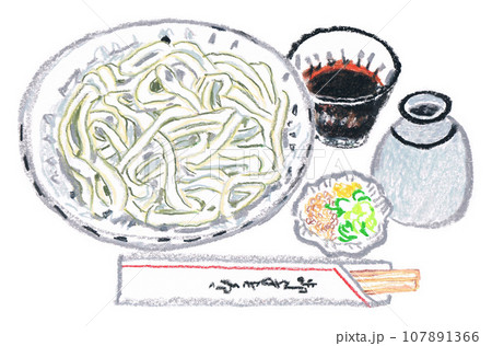 ざるうどん 107891366