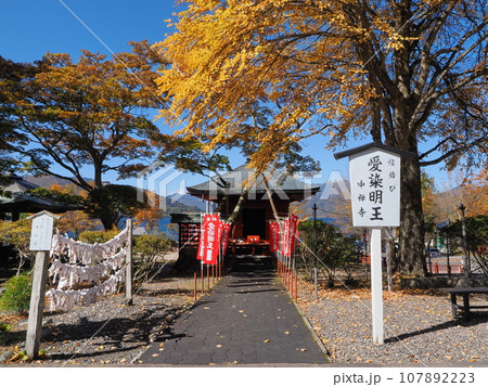 秋の奥日光　中禅寺　愛染明王 107892223