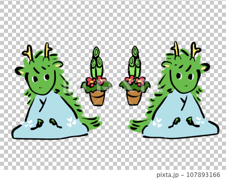Cute dragon illustration 107893166