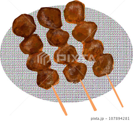 焼き鳥 ハツのイラスト 107894281