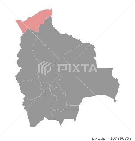Pando Department map, administrative division of Bolivia. Pando Department map, administrative division of Bolivia. 107896858