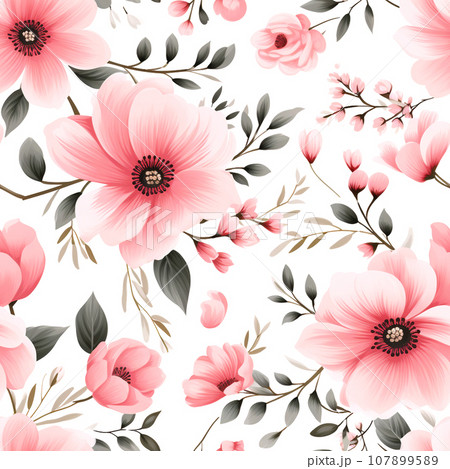 135,300+ Pink Floral Pattern Stock Illustrations, Royalty-Free