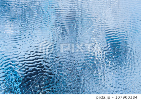 Iceland. Ice as a background. Vatnajokull National Park. Inside view of the ice cave. 107900384