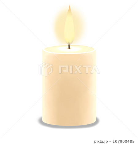 リアルなキャンドルのイラスト 107900488