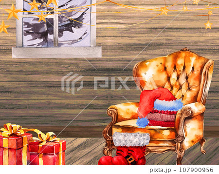 クリスマスのイメージ背景6-1~バリエーションございます~　長方形 107900956